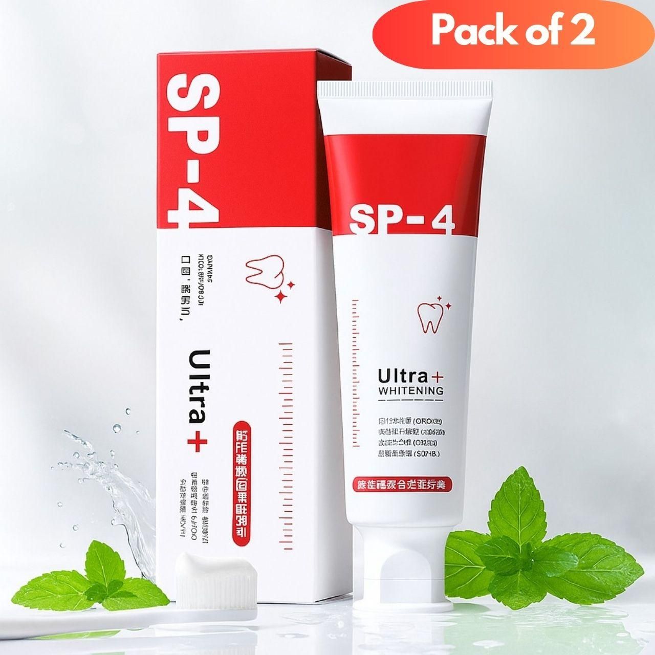 SP-4 Brightening & Stain Removing Toothpaste (PACK OF 2)