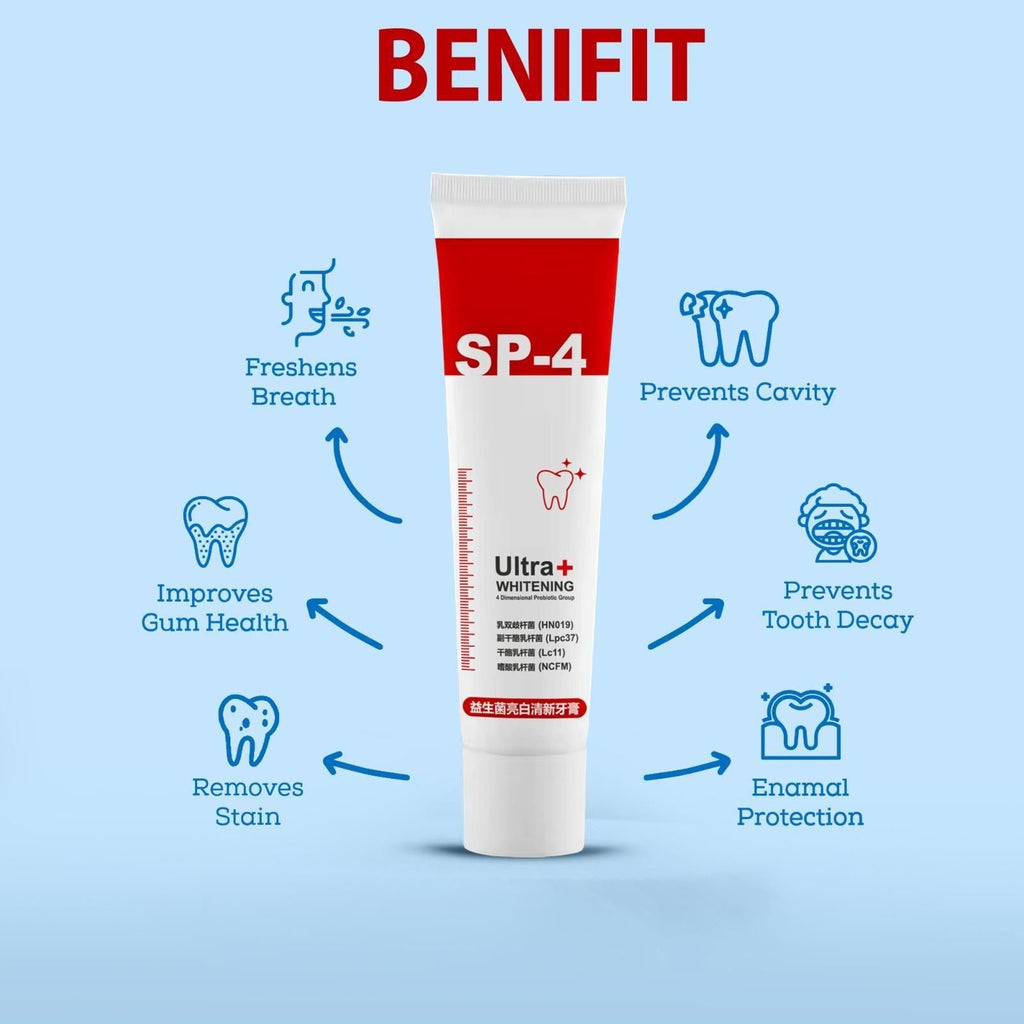 SP-4 Brightening & Stain Removing Toothpaste (PACK OF 2)
